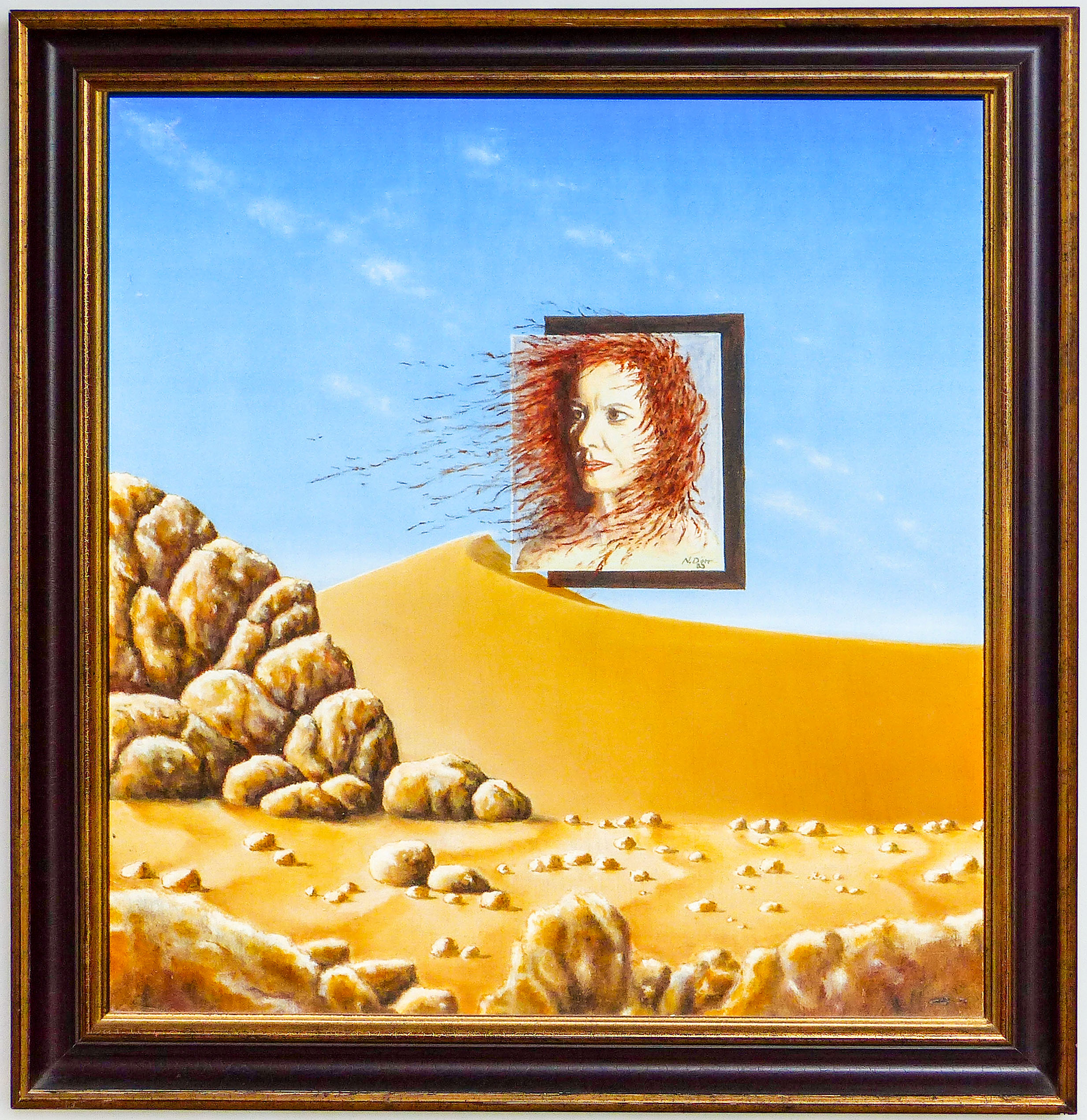 Die Sehnsucht nach der Stille 1983 - 40x40 cm - oil on wood 