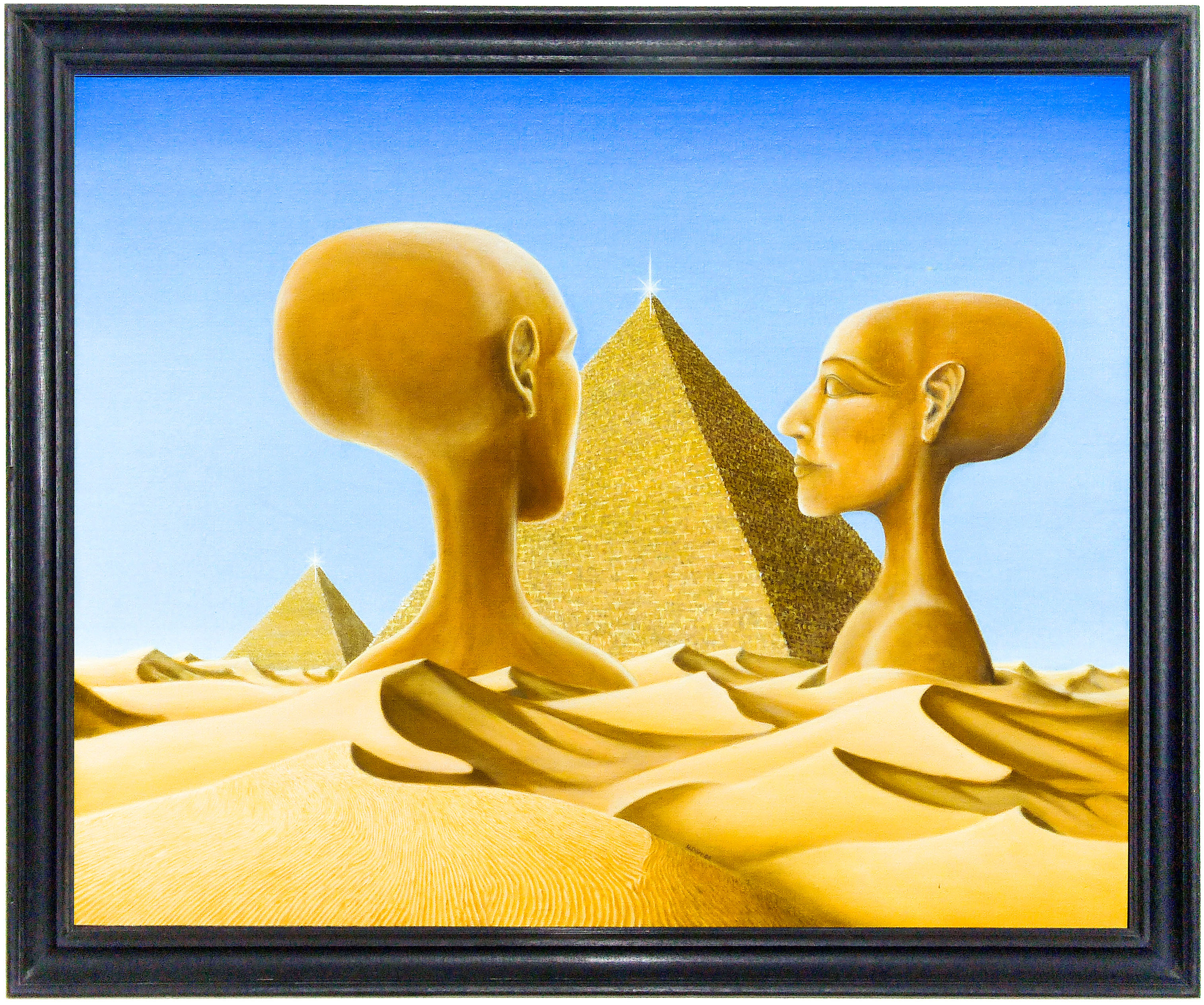 Die Unfähigkeit zur Kommunikation 1982 - 80x100 cm - oil on canvas 