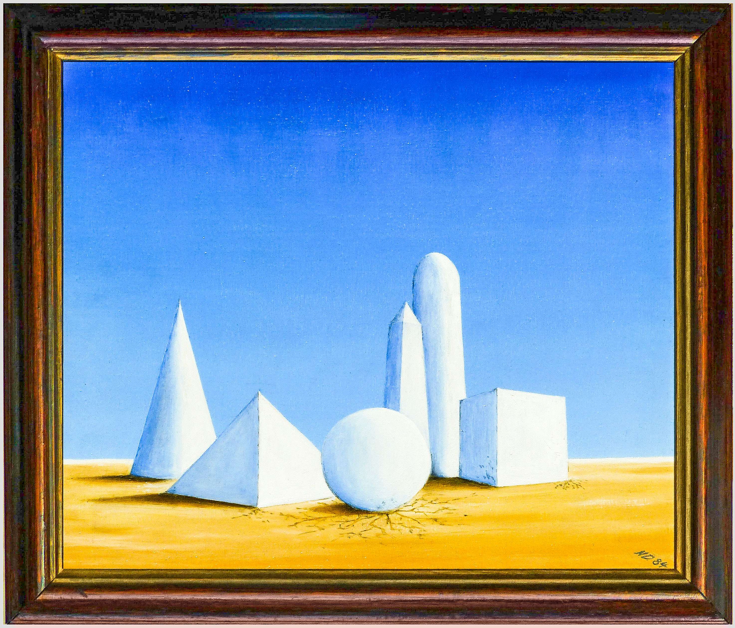 Die Weiße Stadt 1984 - 24x30 cm - oil on canvas 