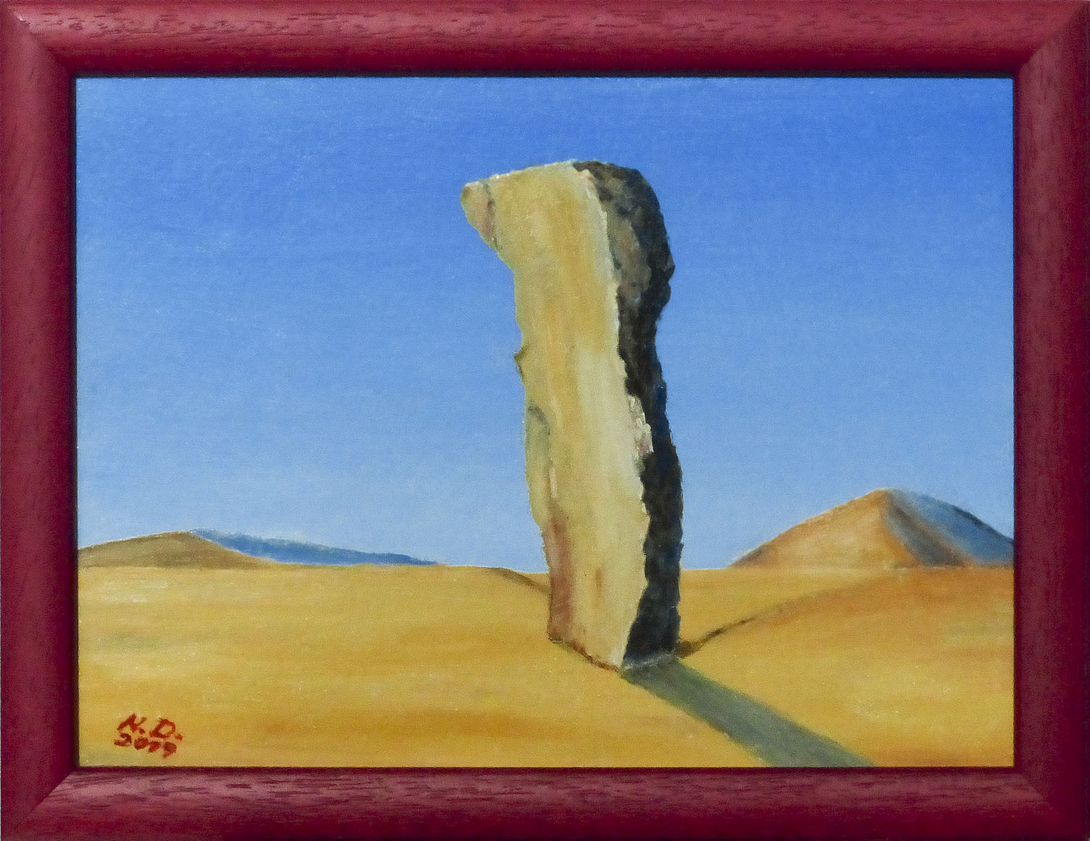 Fels und Berg 2019 18 x24cm Oil on wood