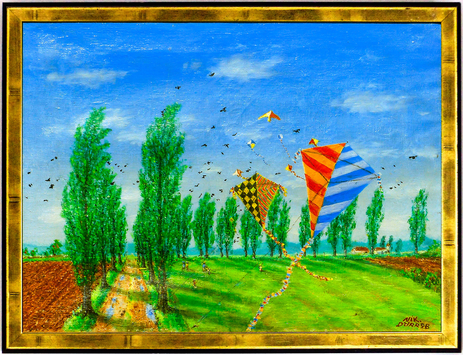 Herbstdrachen 1998 - 40x50 cm - oil on canvas  