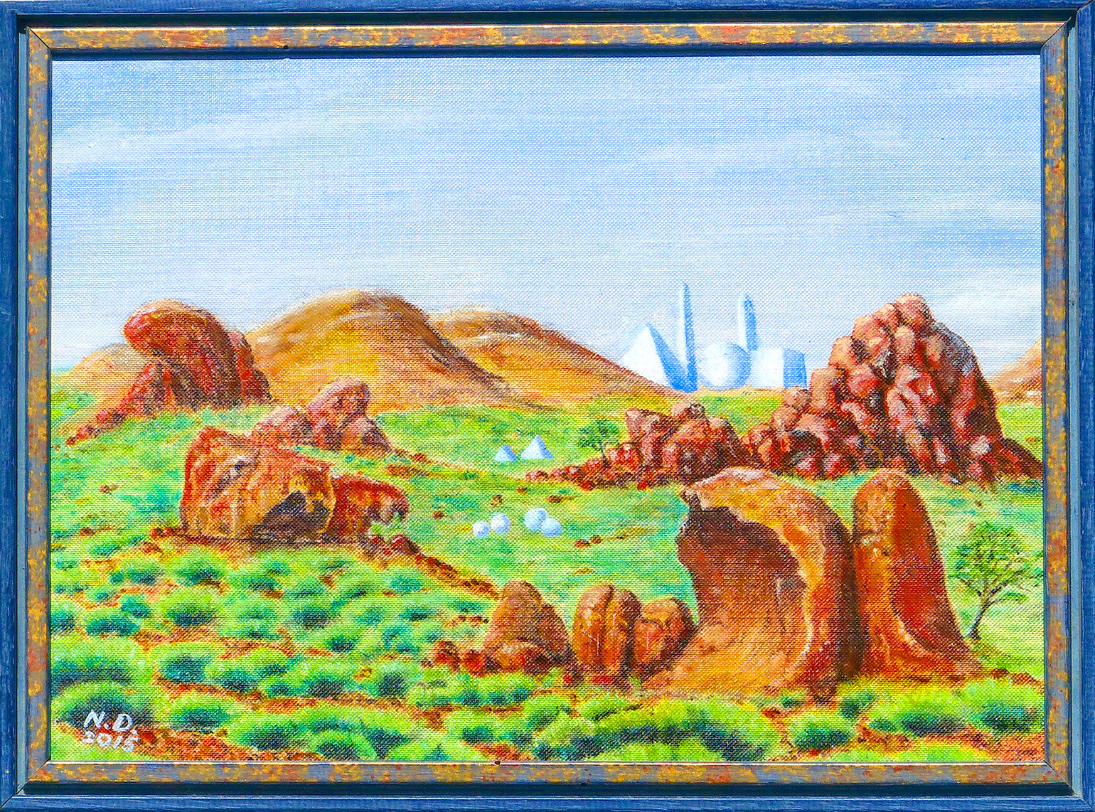 Die weisse Stadt 2  2015 - 24x30 cm - oil on cardboard  